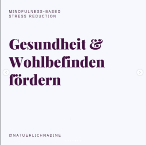 MBSR Kurs Nadine Hüttenrauch, Cullinary Ladies, Gesundheit